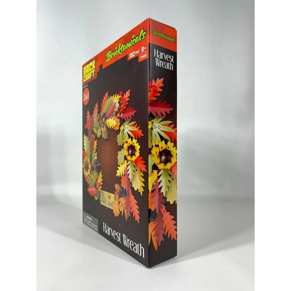 Brickcraft Bricktanicalss Fall Harvest Wreath 382 Piece Building Set